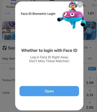 Bật đăng nhập bằng Face ID để truy cập nhanh chóng và an toàn vào 8xbet