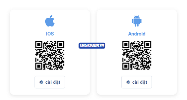 Mã QR tải app 8xbet cho thiết bị Android và iOS