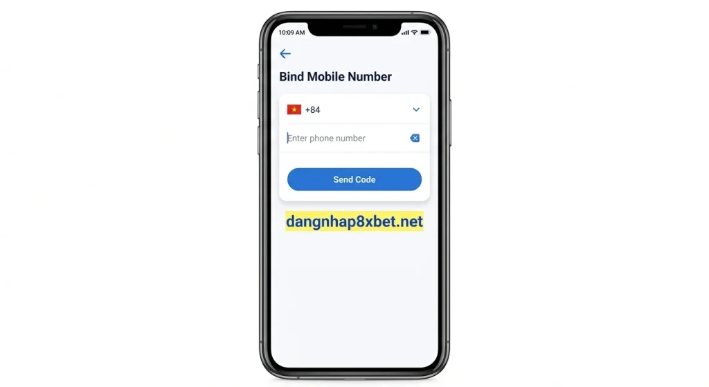 Liên kết số điện thoại bảo mật cho tài khoản 8xbet